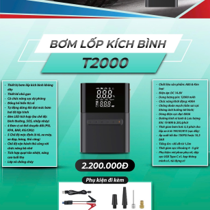 Bơm Lốp Kích Bình T2000