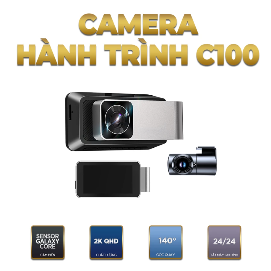 Camera Hành Trình C100 ( Tặng Kèm Thẻ Nhớ 32GB )