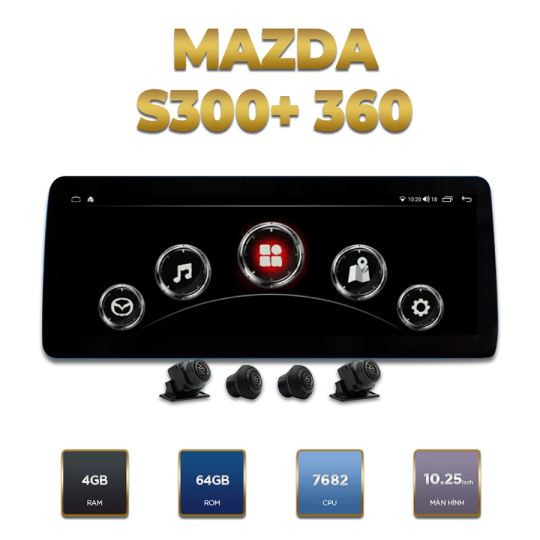 Màn Hình Android Mazda S300+ Pro 360
