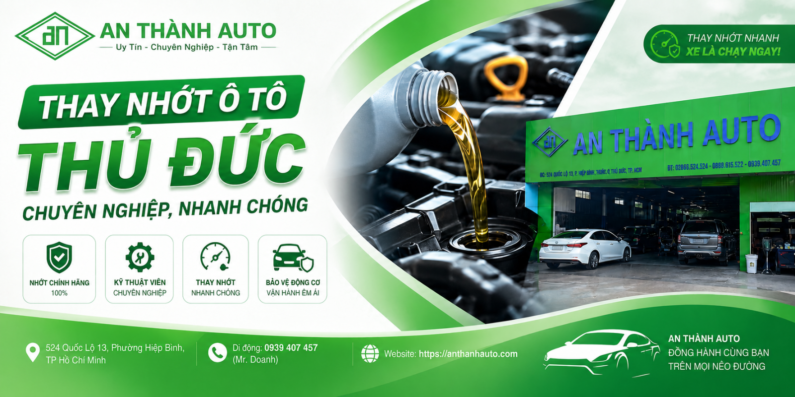 thay nhớt ô tô thủ đức